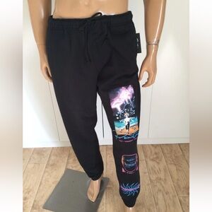Primitive  Skateboards Systems Black Fleece Men’s Sweatpants Size 2XL